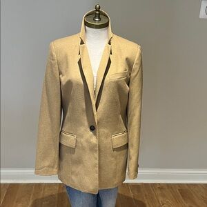 Like NEW! Orvis camel single breasted blazer size 6
